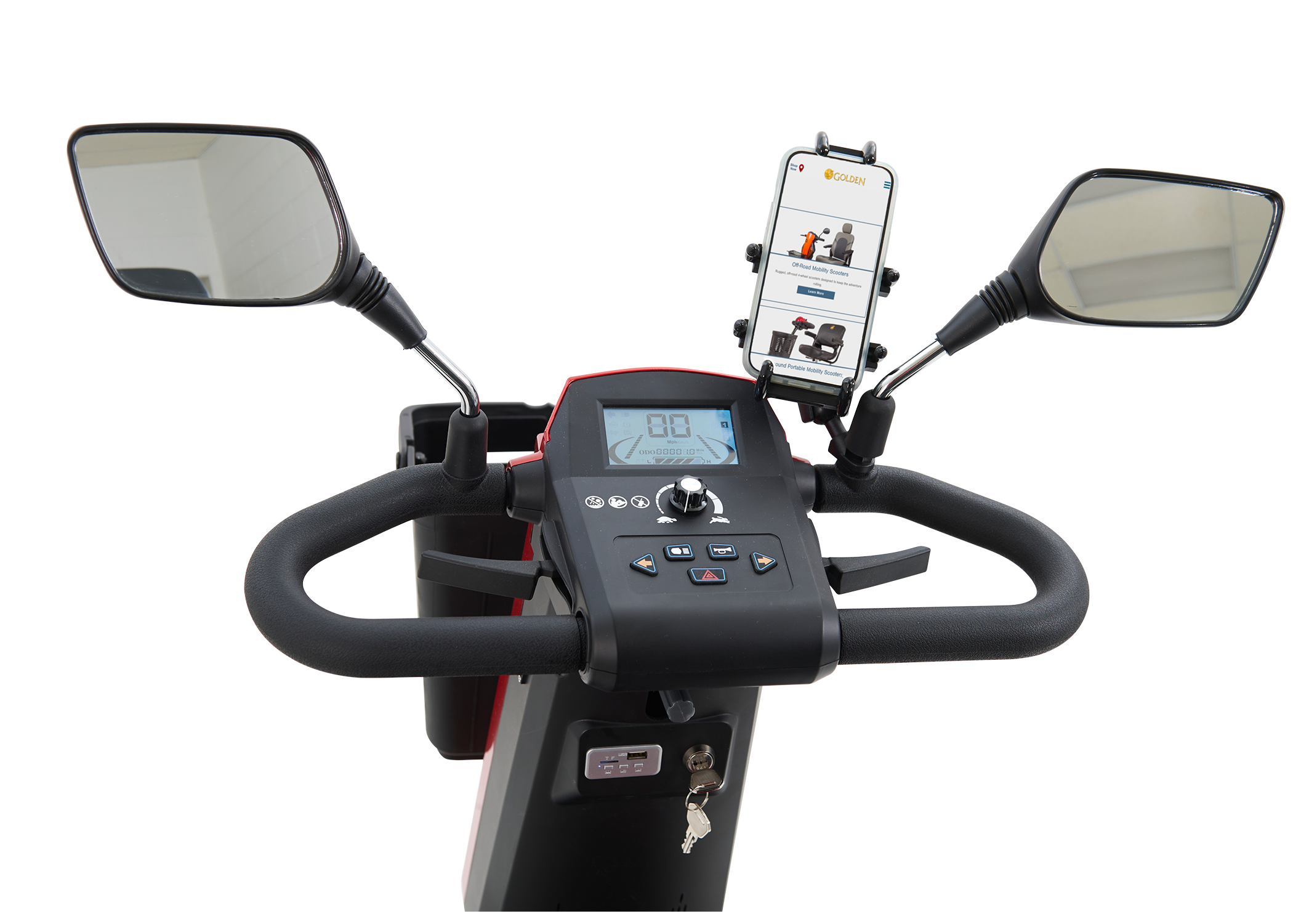Golden Eagle 4 Wheel Mobility Scooter for Adults - Heavy Duty Electric Scooter for Seniors & Disabled - Outdoor & Indoor Use for Shopping, Travel, Parks