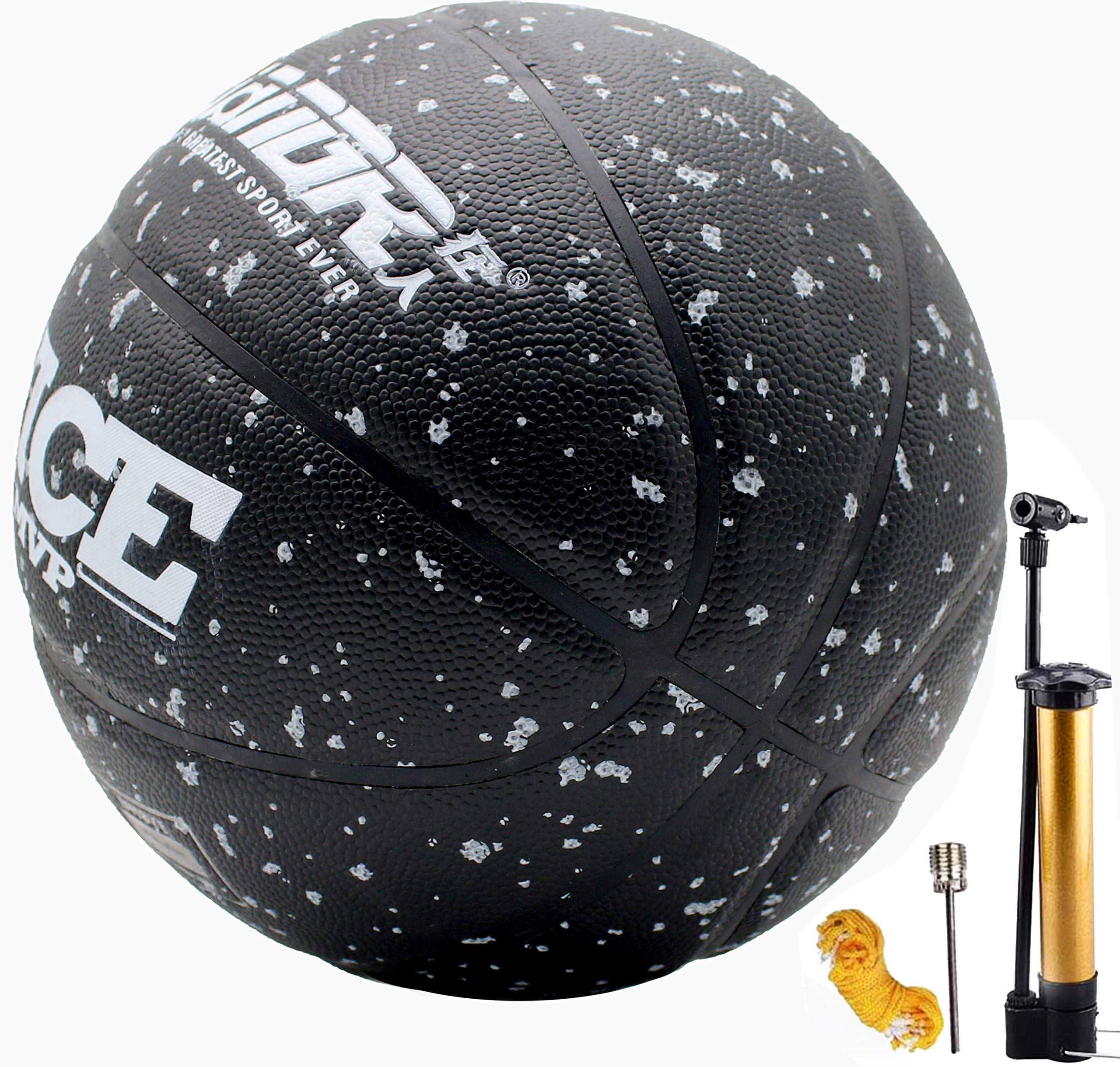 Senston Size 7 Basketball - Official Game Ball for Indoor & Outdoor Play - Premium Rubber Basketball for Adults & Youth - Perfect for Street, Park, and Court Games