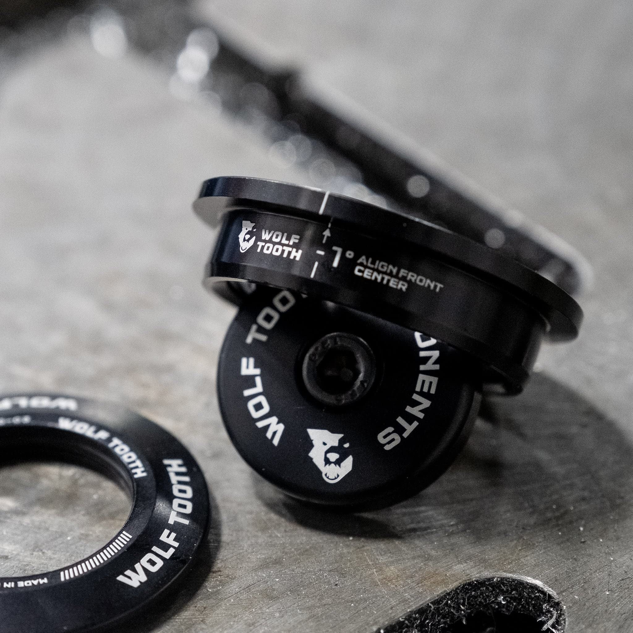 Wolf Tooth GeoShift Headset - EC44 Long | Premium Bicycle Headset for Smooth Steering | Perfect for Mountain Biking, Road Cycling & Commuting