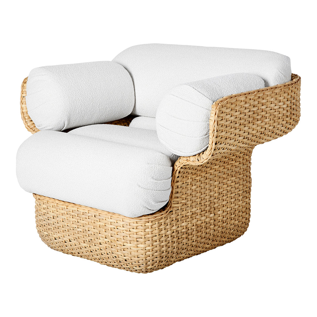 Premium Wicker Basket Lounge Chair for Patio, Outdoor & Garden - Comfortable Rattan Hanging Egg Chair with Cushion - Perfect for Relaxing, Reading & Sunbathing