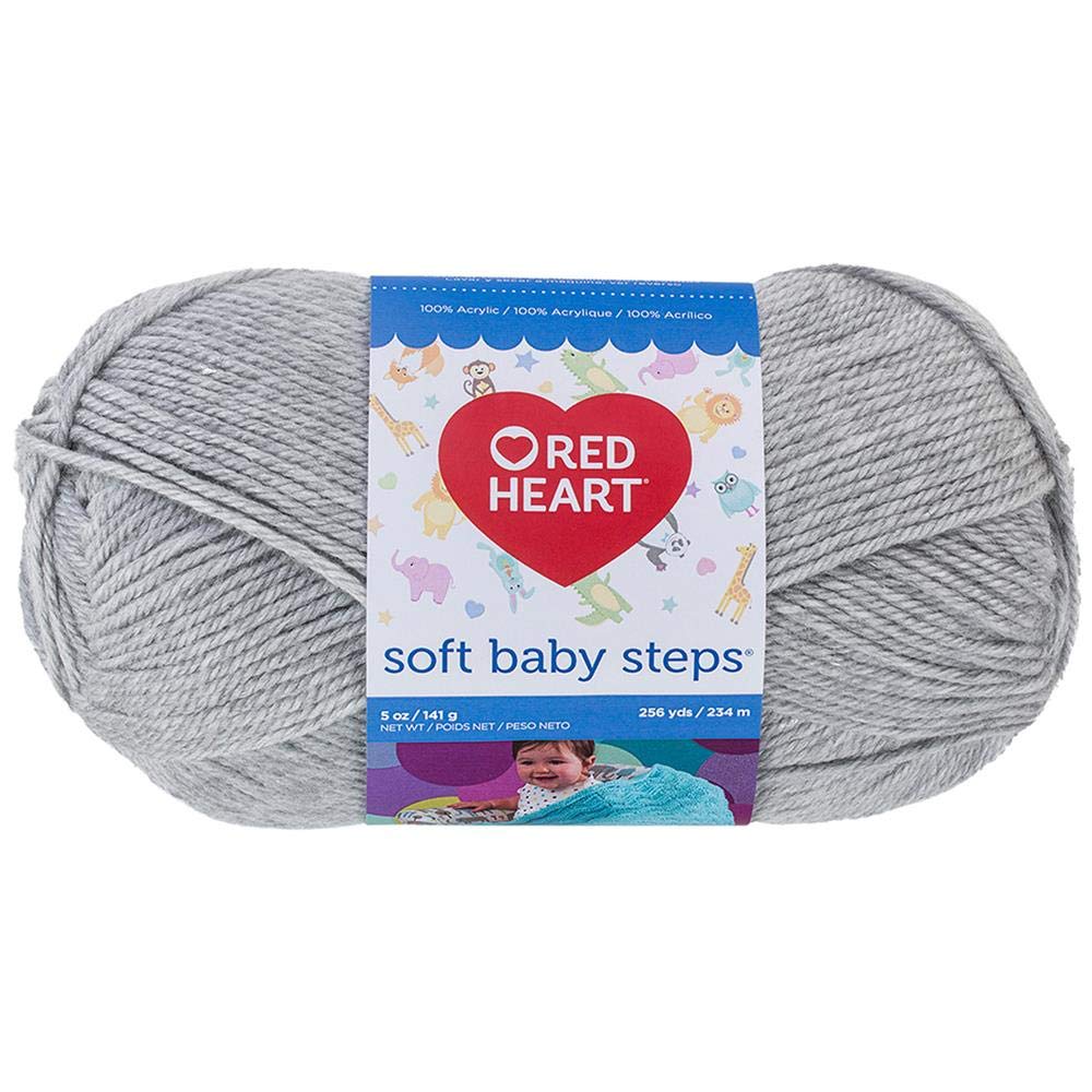 Red Heart Soft Baby Steps Elephant Yarn - Premium Knitting & Crochet Yarn for Baby Blankets, Amigurumi & Soft Toys - Perfect for DIY Craft Projects & Gift Making