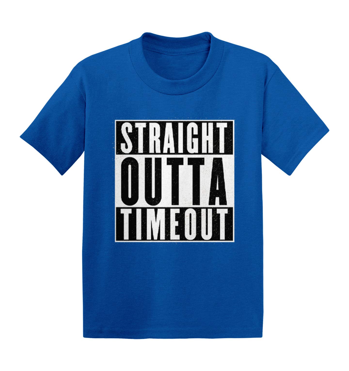 Haase Unlimited Straight Outta Timeout - Funny Trouble Maker Baby Cotton T-Shirt | Soft Jersey Tee for Infants & Toddlers | Perfect for Playtime, Daycare & Family Photos