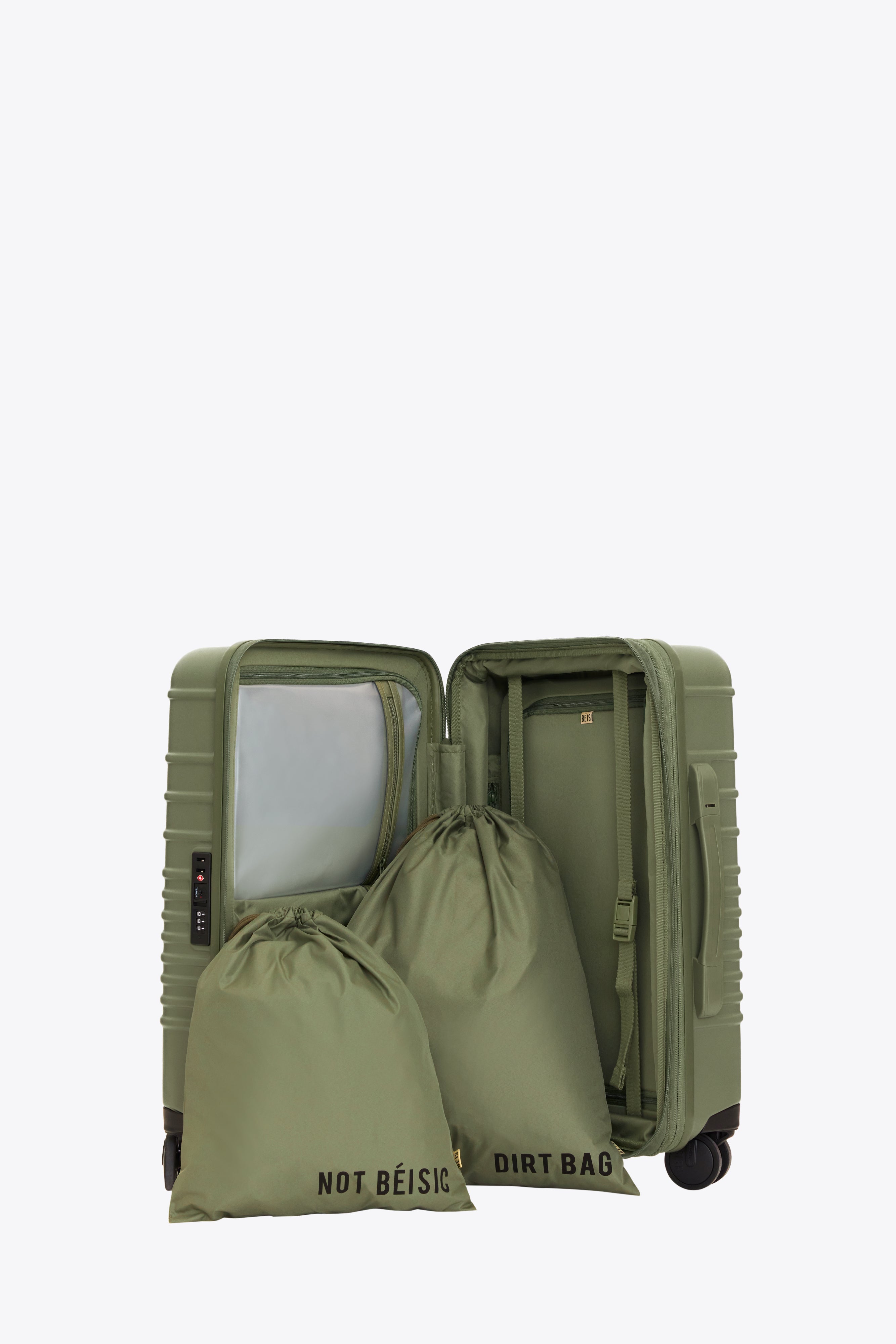 Olive Medium Check-In Roller Luggage - Perfect for Air Travel & Business Trips