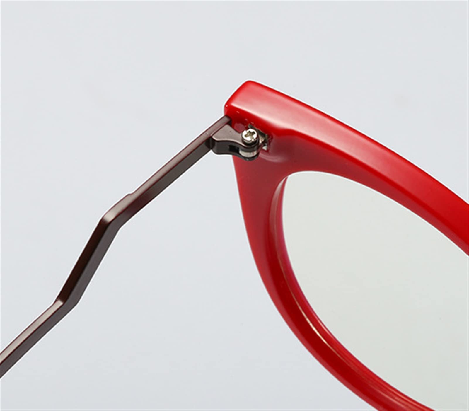 Trendy KDOQ Anti-Blue Light Reading Glasses for Women - Fashionable Cat Eye TR90 Frame with Wavy Temples | Lightweight & Durable | Perfect for Office Work, Screen Time & Reading