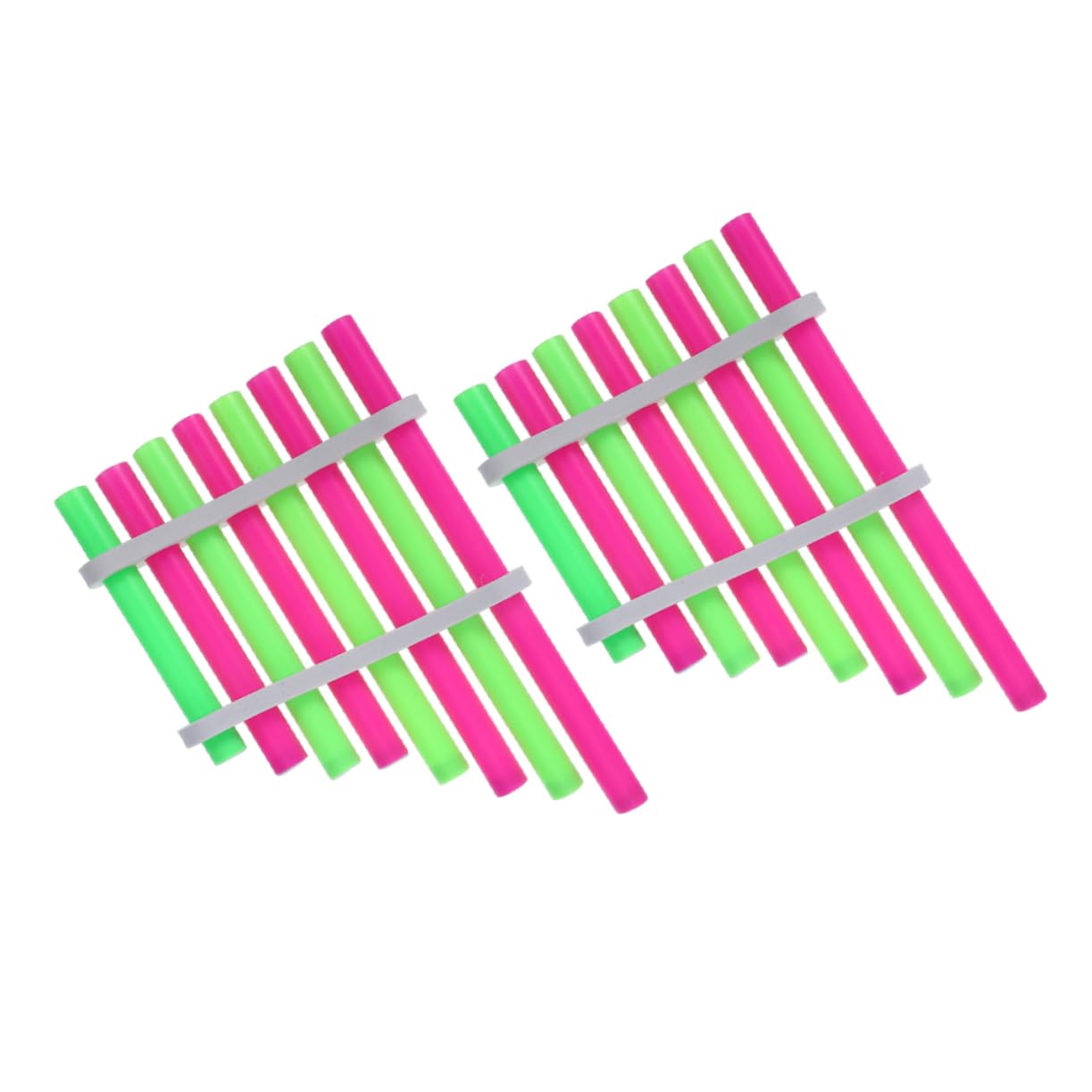 ERINGOGO Kids Musical Toy - DIY Mini Pan Flute Set, 2-Pack Self-Assembling Panpipes for Children | Perfect for Music Education, Early Learning & Creative Play