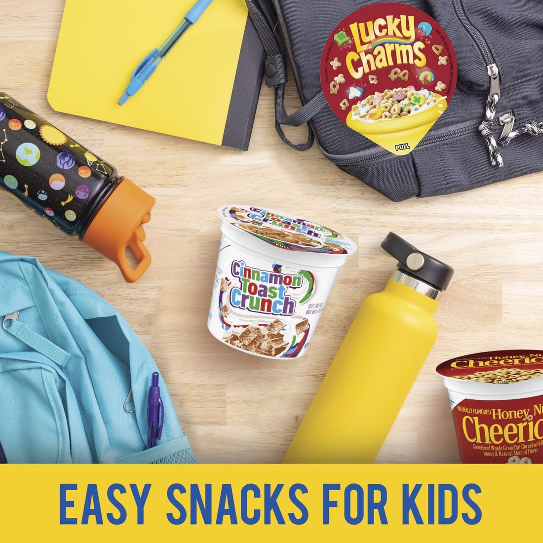General Mills Cereals Variety Pack - 60 Single Serve Cups with Assorted Flavors | Breakfast Cereal for Kids, Office Snacks & On-the-Go Meals