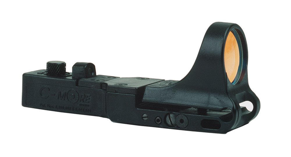 C-MORE Systems SlideRide Red Dot Sight with Click Switch - Precision Optics for Pistols & Rifles - Ideal for Tactical Shooting, Hunting & Competitive Sports