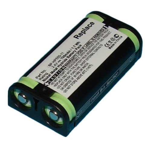 Sony BP-HP550-11 Wireless Headset Replacement Batteries - 2 Pack Ni-MH 700mAh High Capacity Rechargeable Batteries for Sony Wireless Headsets - Perfect for Office, Call Centers & Professional Audio Use