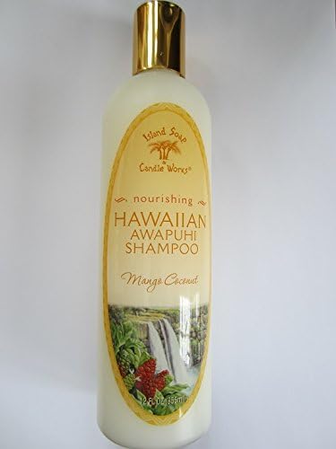 Island Soap & Candle Works Natural Shampoo for Hair Care - 12oz Coconut Scented Moisturizing Shampoo for Dry, Damaged Hair - Perfect for Daily Use at Home, Travel & Gifts