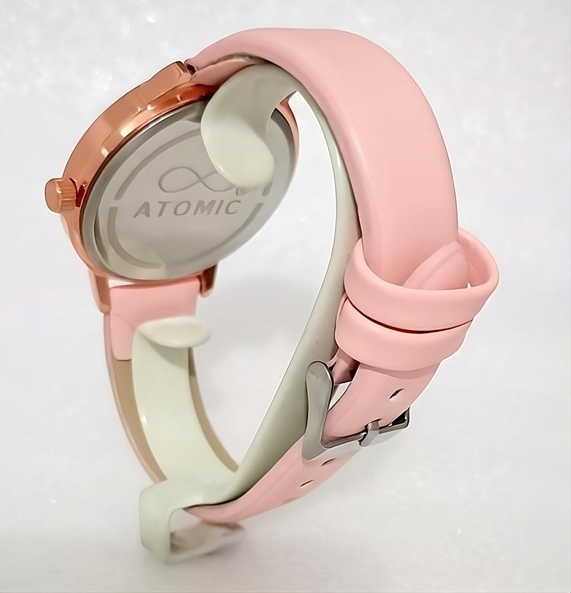 Stylish Atomic Elegant Rose Gold Pink BTS Watch for Girls - Premium Rose Gold Watch | Perfect for Everyday Wear, School, and K-Pop Fashion Accessories