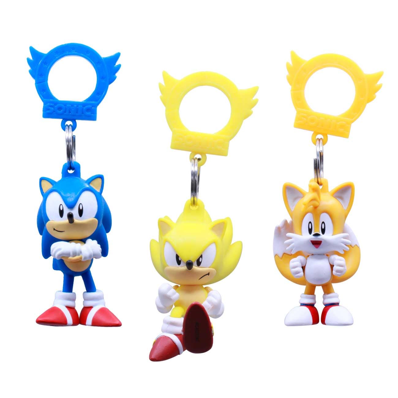 Sonic the Hedgehog Backpack Hangers (Series 5) - Fun Character Hooks for Kids School Bags, Bedrooms & Dorm Rooms - Just Toys LLC Official Licensed Product