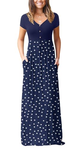 Polka Dot White Navy
