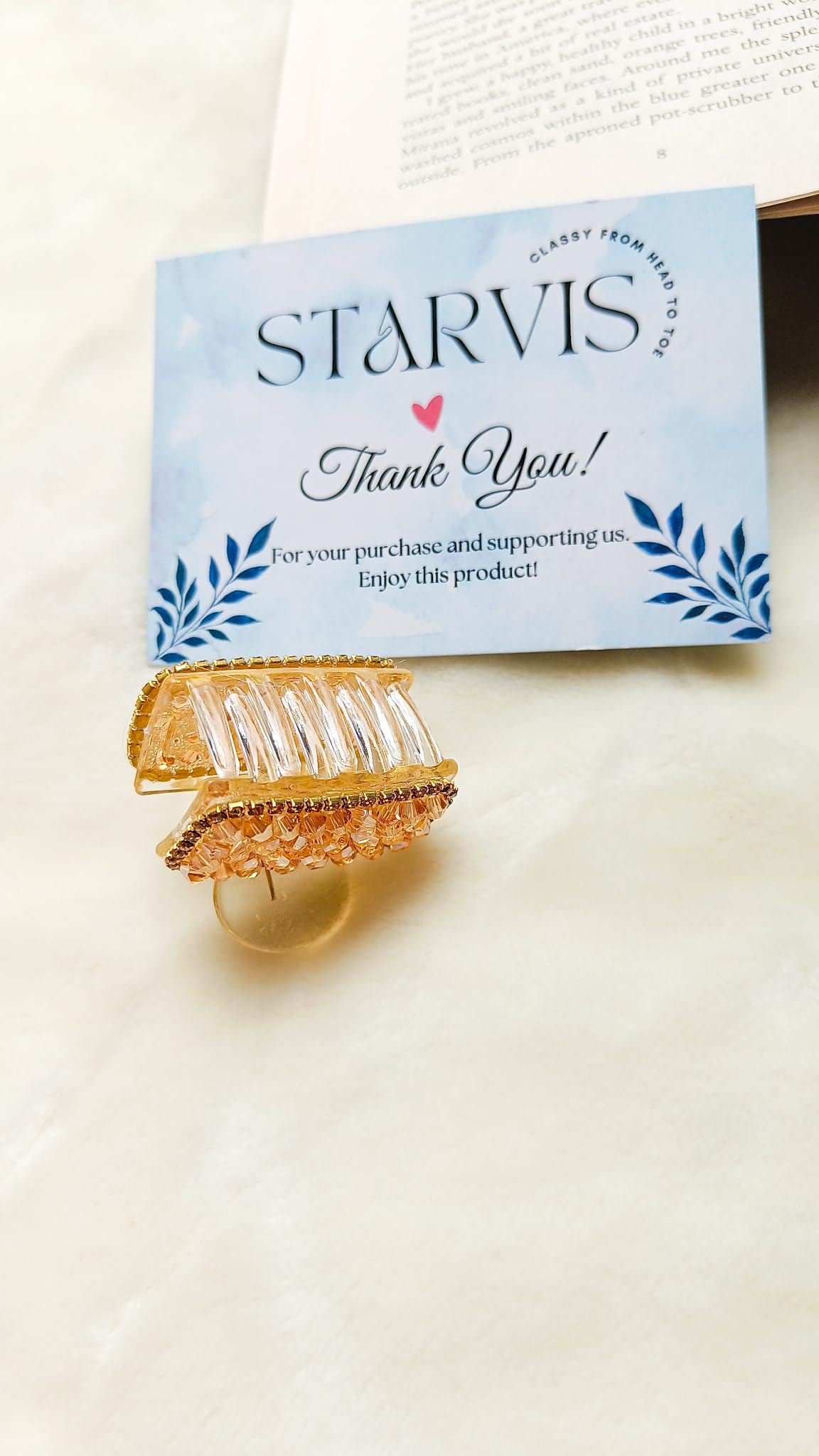 2pcs Women's Faux Pearl Crystal Square Hair Claws - Non-Slip Fashion Hair Clips for Women & Girls | Barrettes Hair Accessories for Parties, Weddings & Daily Use | Perfect Gift for Her