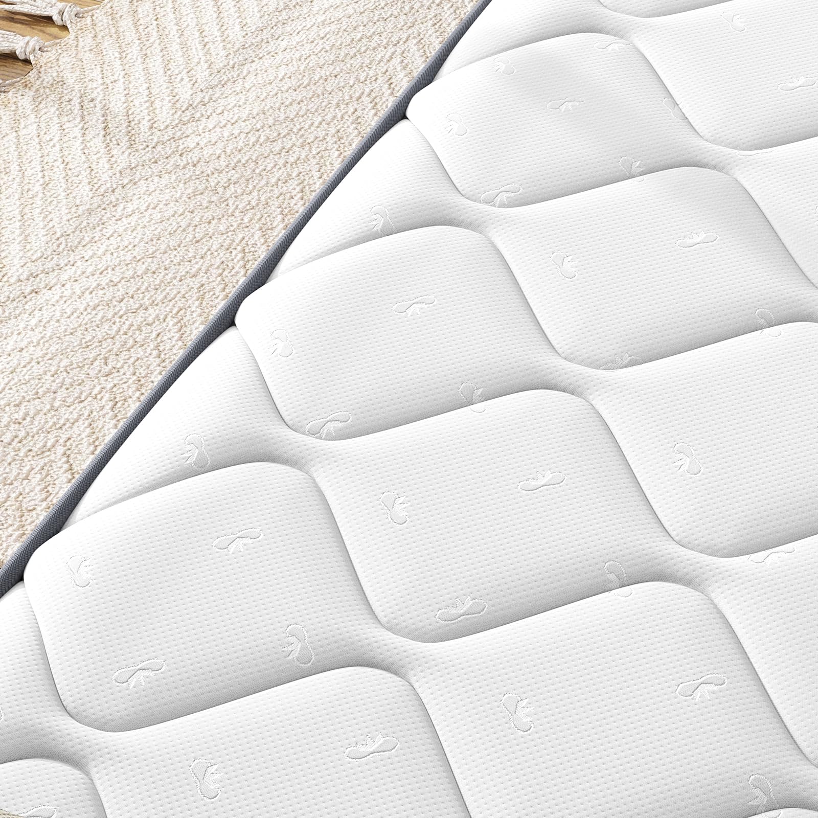 Novilla 12 Inch Full Size Mattress - Hybrid Memory Foam Bed in a Box for Back Pain Relief & Pressure Relief, Medium Soft Support for Side, Back & Stomach Sleepers | Perfect for Guest Rooms, Dorms & Apartments