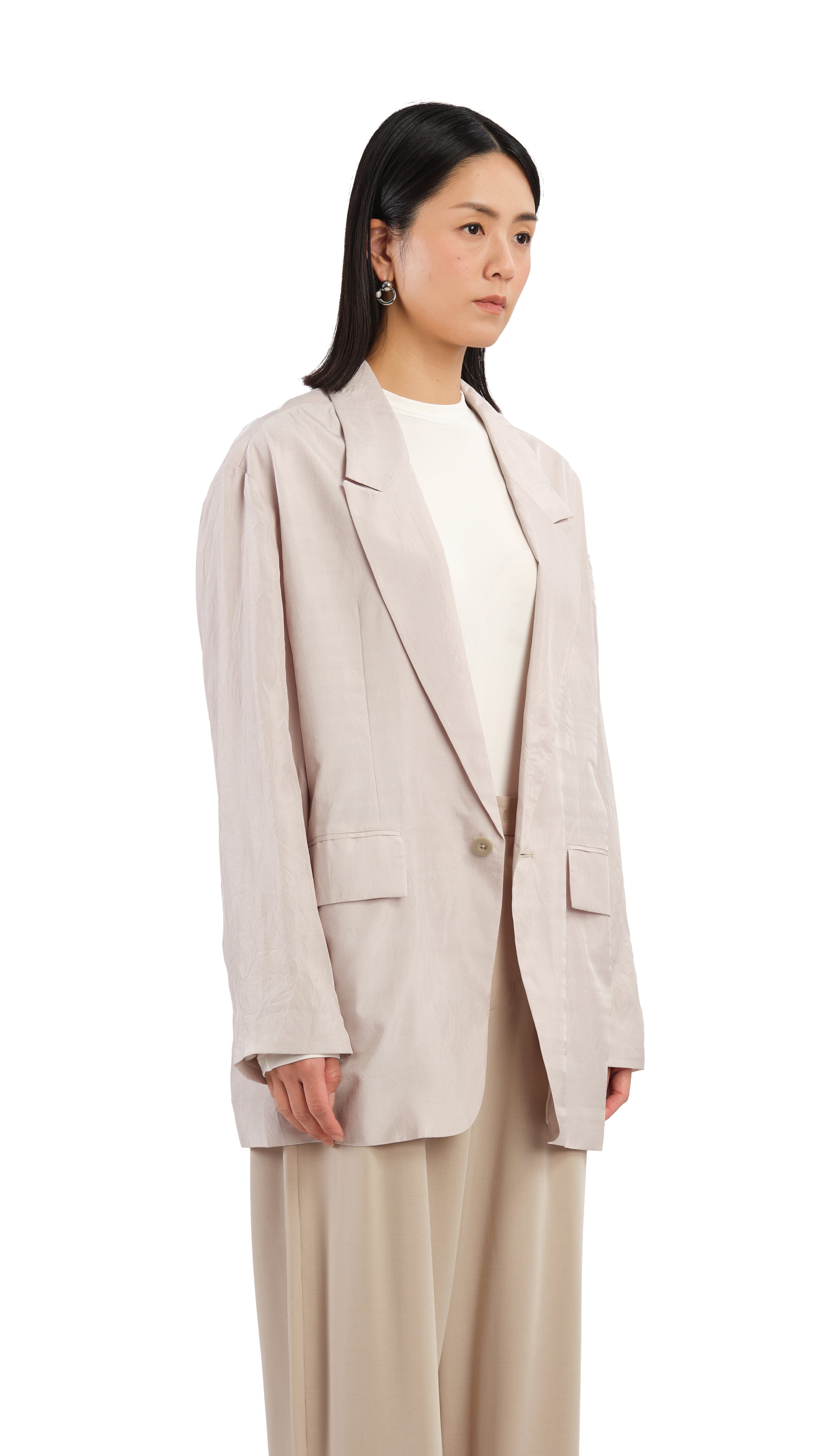 Women's Loose Fit Blazer Jacket - Casual Oversized Single Breasted Coat for Work Office & Everyday Wear | Comfortable Stretch Fabric for Business & Weekend Outfits