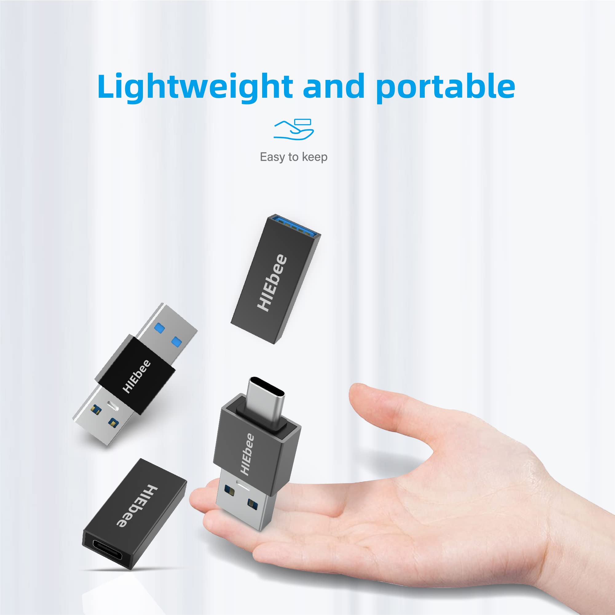USB 3.0 Adapter Set - A to A Male, Female to Female, Type-C to A Male & 3.0 Female to C Female Connector | Compatible with Hard Drives, Laptops, PCs | Perfect for Data Transfer, Charging & Device Connectivity