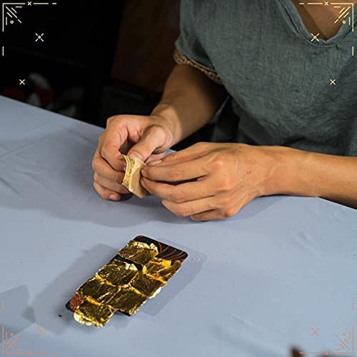 La Sonmai iPhone 13 Pro Handcrafted Lacquer Dong Son Drum Case with 24K Gold Accents + Premium Tempered Glass Screen Protector & Clear Aluminum Lens Cover (Glossy Black) - Perfect for Cultural Enthusiasts & Luxury Phone Protection