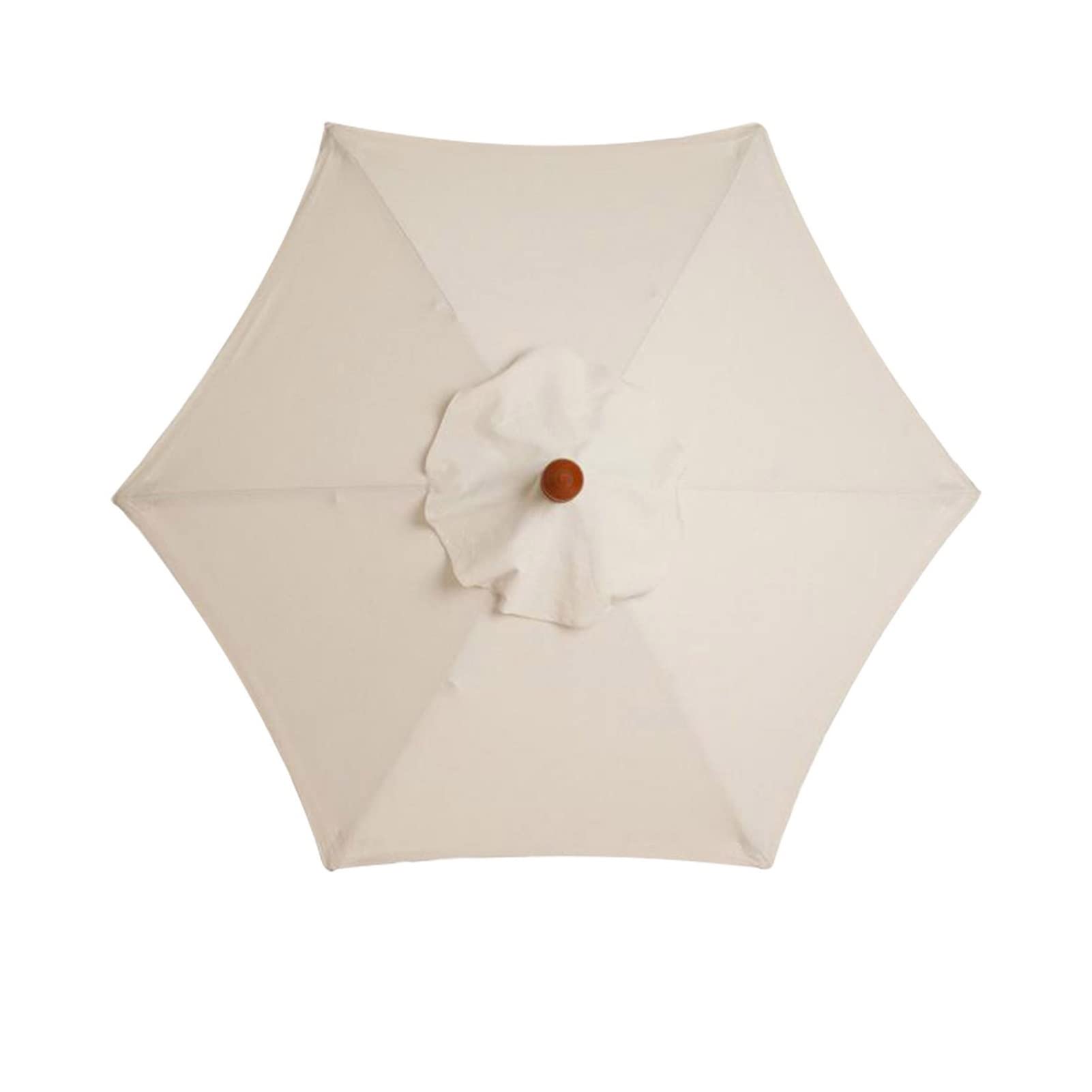 YEVYG 2.7M Folding Umbrella Canopy Cover - Durable Outdoor Shade for Garden, Patio, Poolside - White Sun Protection for Outdoor Furniture & Relaxation Areas