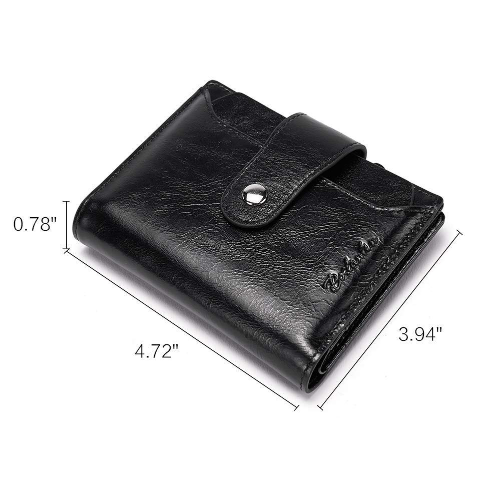 BOSTANTEN Women's Genuine Leather Handbag - Designer Top Handle Satchel Shoulder Bag & Crossbody Purse with RFID Blocking Wallet Set (Black) - Perfect for Work, Travel, and Everyday Use