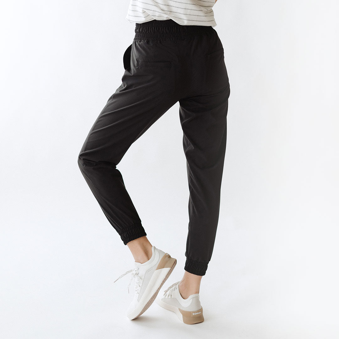 Men's Comfortable Black Joggers for Travel & Lounge - Perfect for Airplane, Gym & Casual Wear