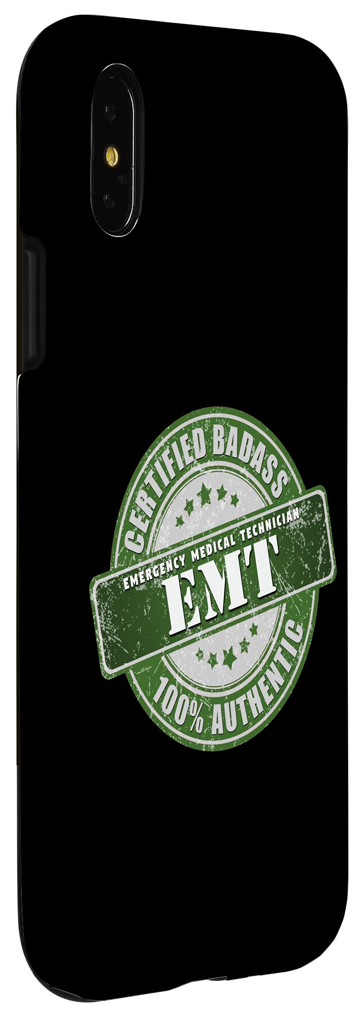 Certified Badass EMT Gift Case for iPhone X/XS - Durable Protective Phone Cover for Emergency Medical Technicians - Perfect for Work, Gifts & Everyday Use