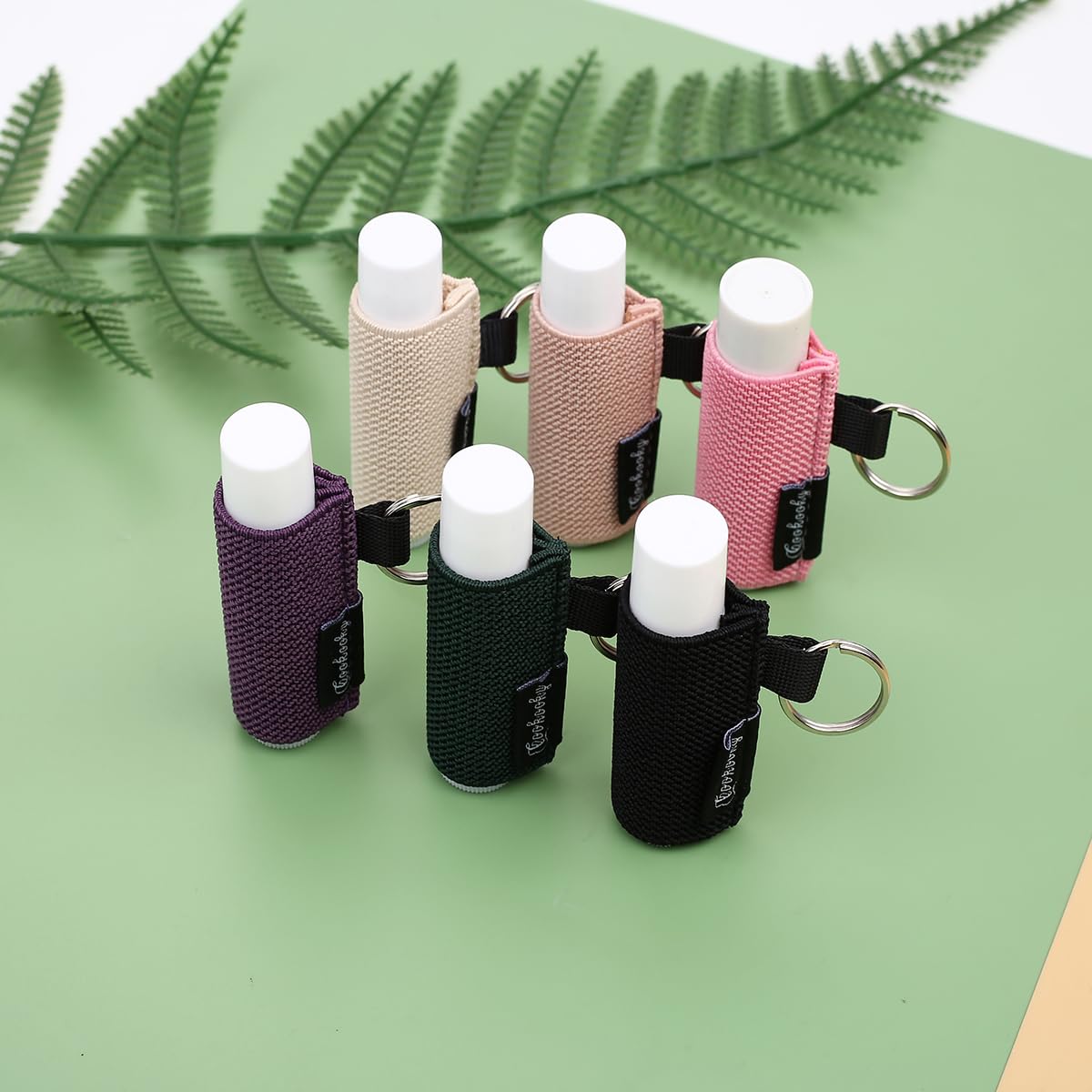 Cute Minimalist Lip Balm Keychain Holder - Chapstick Holder Keychain for Women & Men - Perfect for Gym, Travel, and Everyday Use