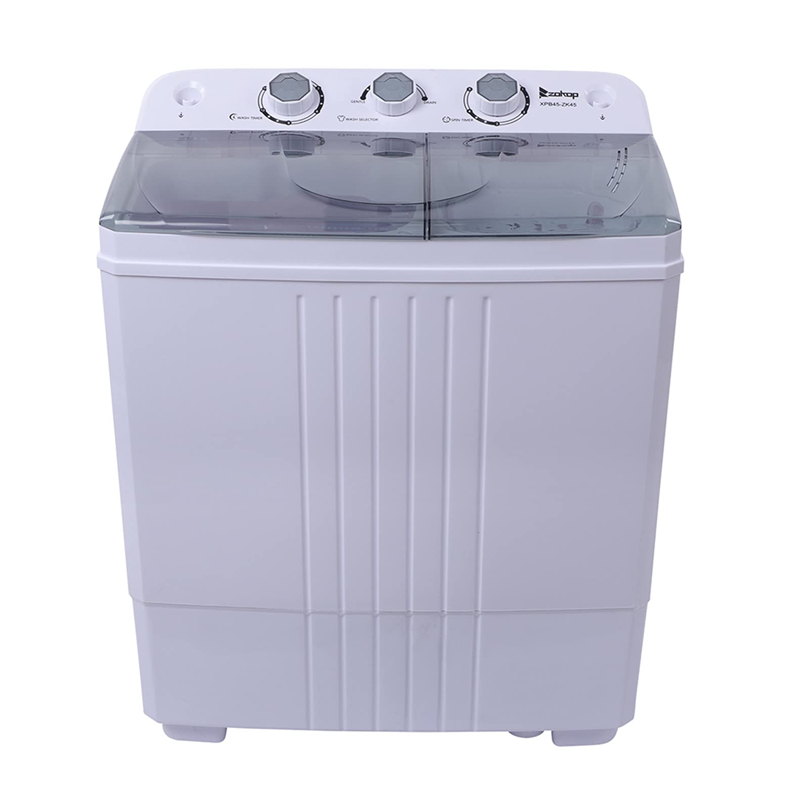 HGPZ Semi-Automatic Washing Machine Cover - Gray Waterproof Dustproof Protector for Laundry Room & Home Appliances