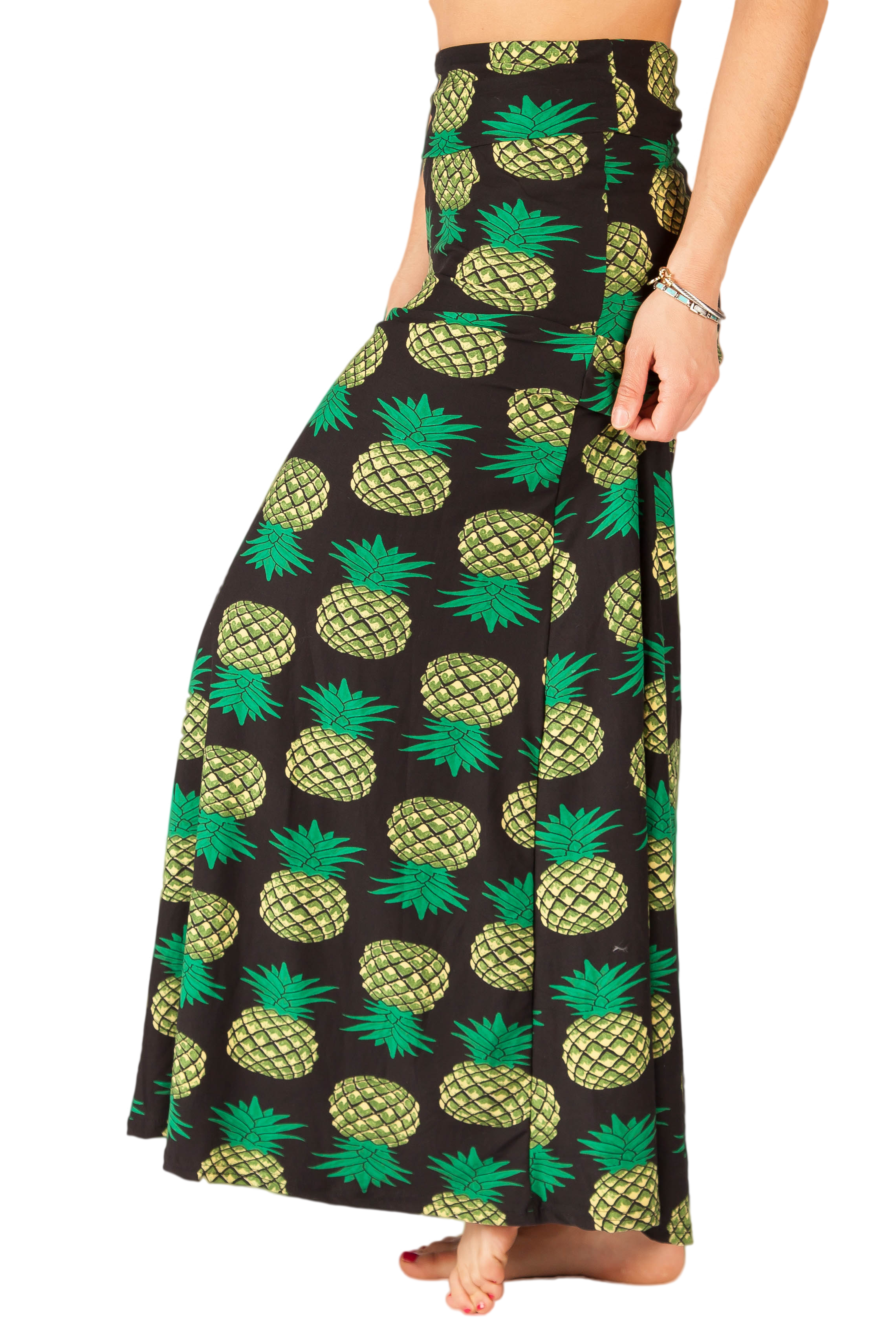 Aloha MAXI SKIRT - Floral Print Long Summer Skirt for Women | Beach Vacation, Luau Party, Casual Outfit