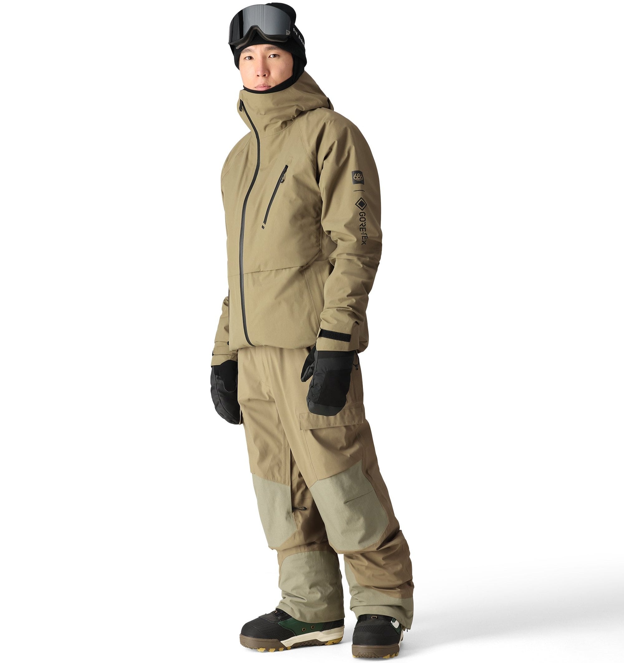 686 Men's GORE-TEX Stretch Dispatch Bib Snow Pants 2025 - Waterproof Insulated Winter Ski Bib Overalls for Snowboarding & Cold Weather Activities