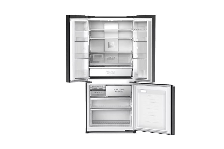 Panasonic NR-CW530HVKA 500L French Door Refrigerator with Dark Stainless Steel Finish - Energy Efficient Large Capacity Fridge for Modern Kitchen & Family Use