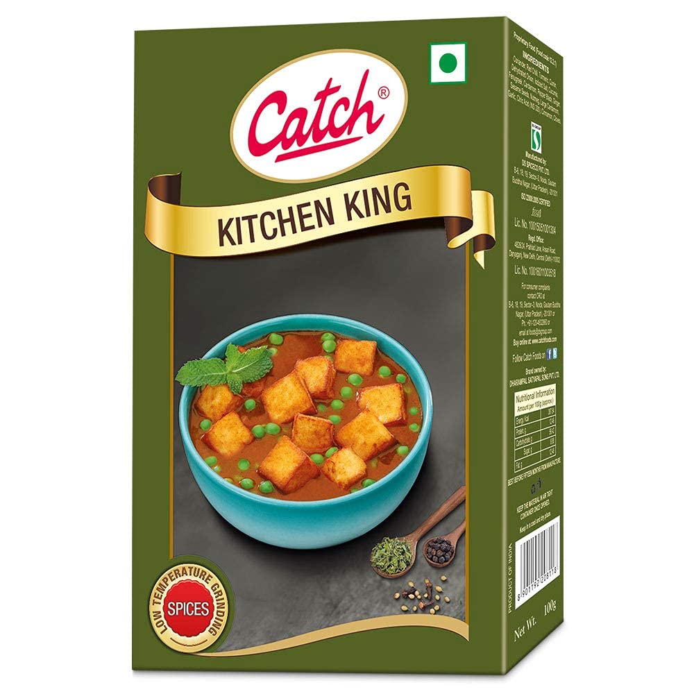 CATCH Spices Kitchen King Masala 100G - Premium Indian Spice Blend for Authentic Curry, Biryani & Tandoori Cooking - Perfect for Home Chefs & Restaurant Use