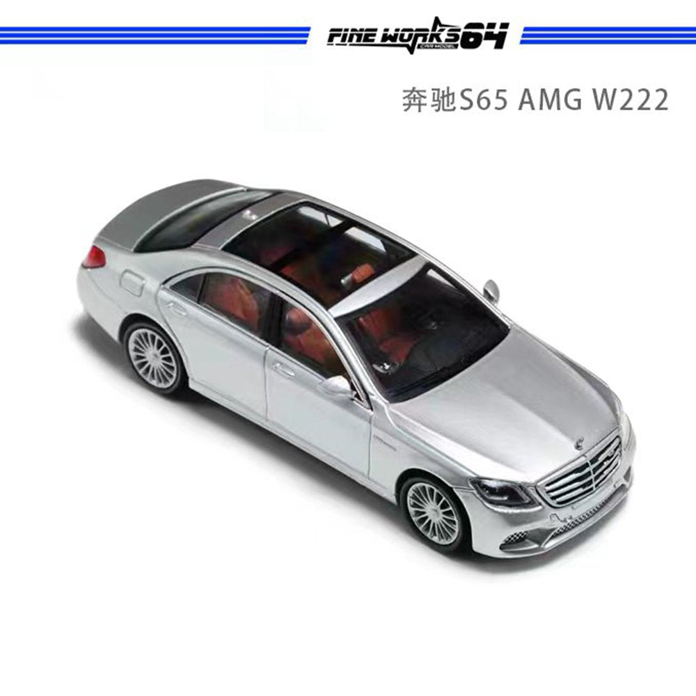 1:64 Mercedes Benz S65 AMG W222 Diecast Model Car - Limited Edition Collectible Toy for Adults & Kids - Perfect for Display, Gifts, and Car Enthusiast Collections