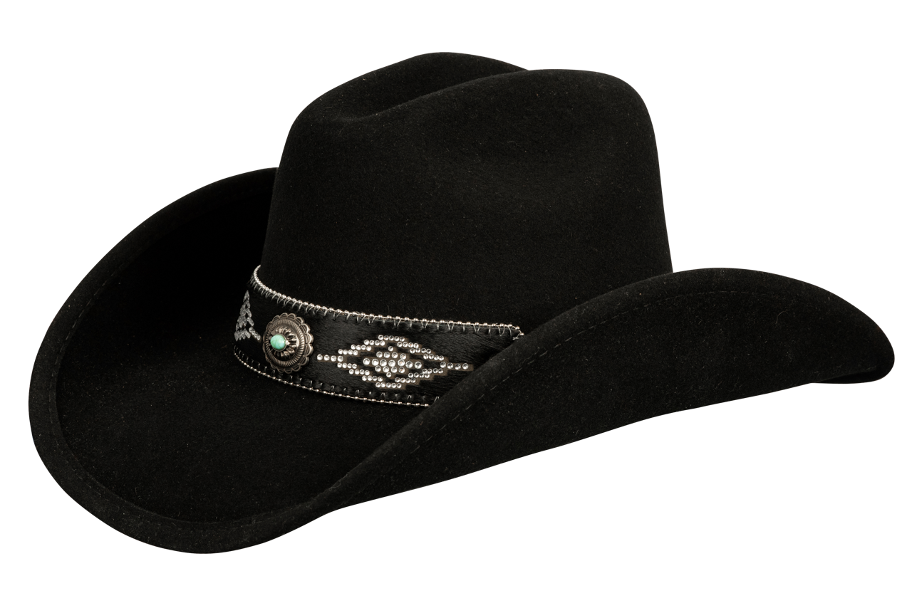 Bullhide Jolene Wool Hat for Women - Warm Winter Beanie with Fleece Lining - Stylish Black Knit Hat for Cold Weather, Outdoor Activities & Casual Wear