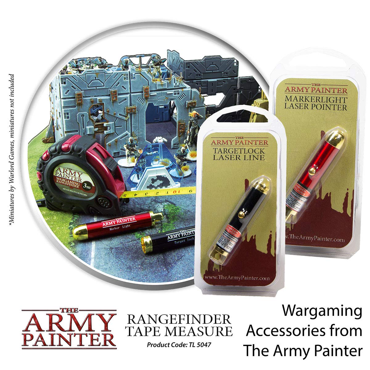 The Army Painter 10 ft Retractable Tape Measure - Small Metric & Imperial Ruler with Millimeters & Fractions for DIY, Crafting, Woodworking & Home Improvement Projects