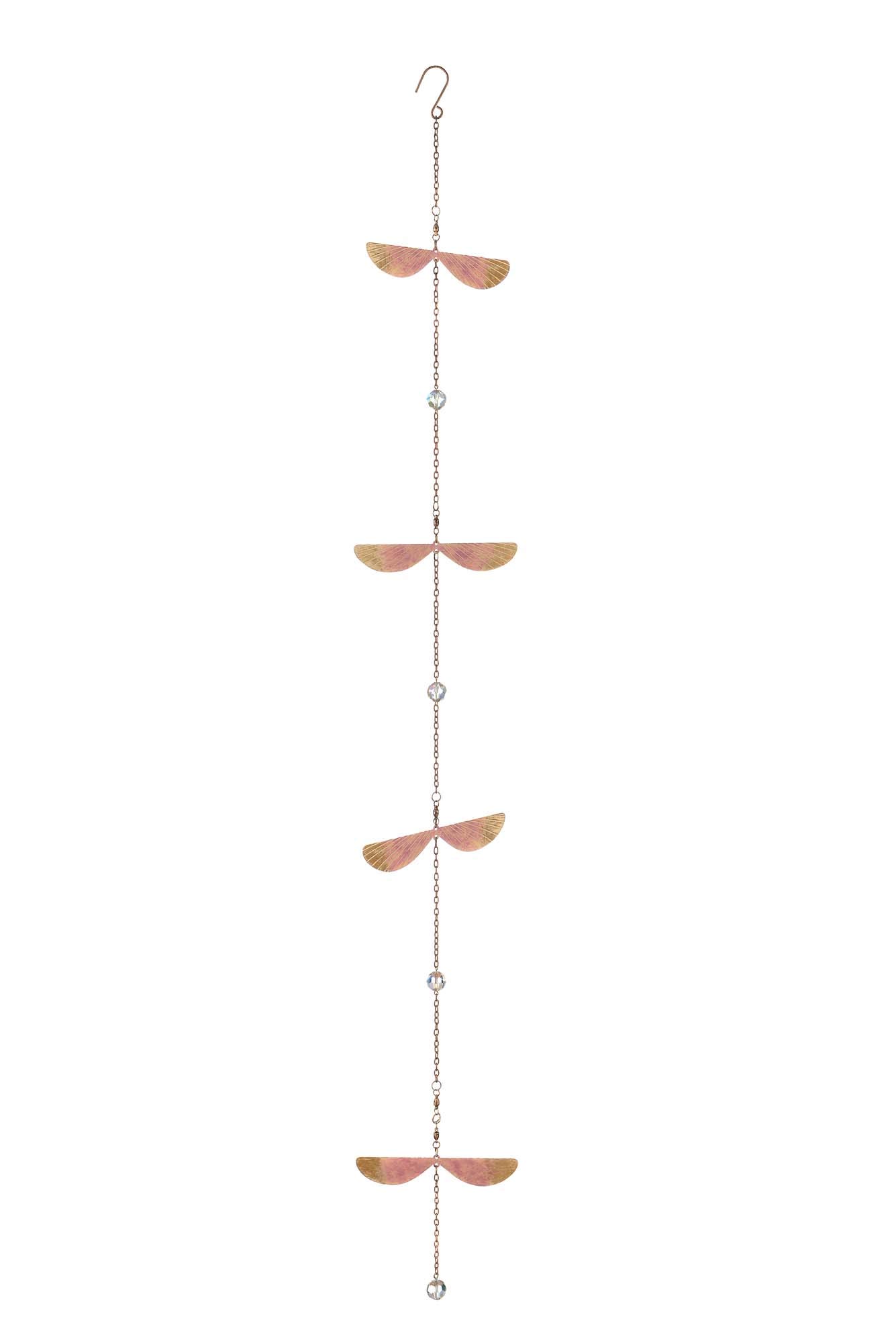 Grasslands Road Maple Seeds Hanging Decorations - Metal & Acrylic Wall Art for Home, Garden, Yard - 37x5 Inch Rustic Housewarming Gift - Perfect for Porch, Patio, and Outdoor Wedding Decor