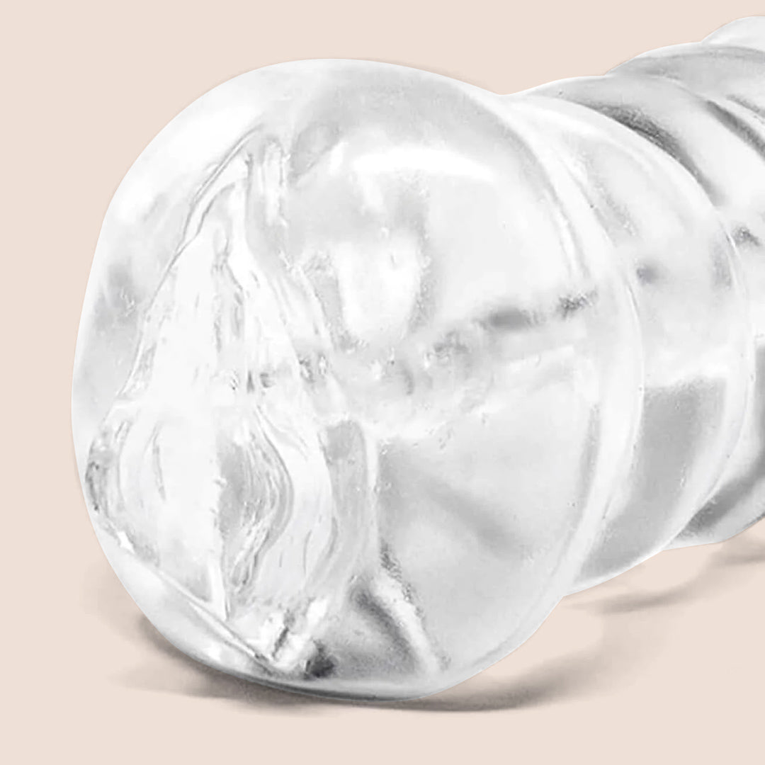 PDX Extreme Clear Leader Snatch - Premium Male Masturbator for Enhanced Pleasure | Realistic Feel & Easy Clean | Perfect for Solo Play & Couples Fun
