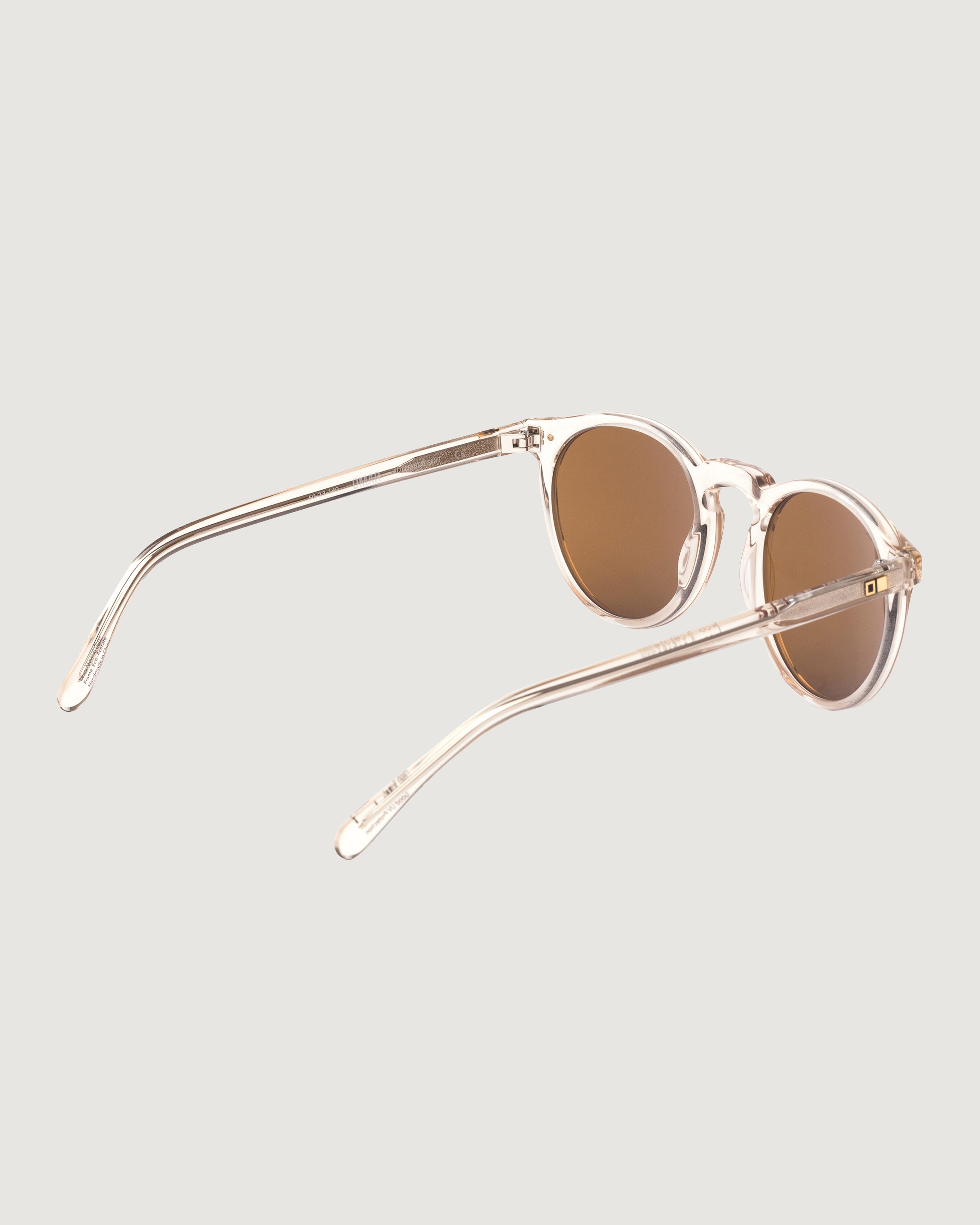 OTIS Omar Sunglasses - Eco-Friendly Crystal Sand & Brown Frames - UV Protection for Outdoor Activities, Beach, and Driving