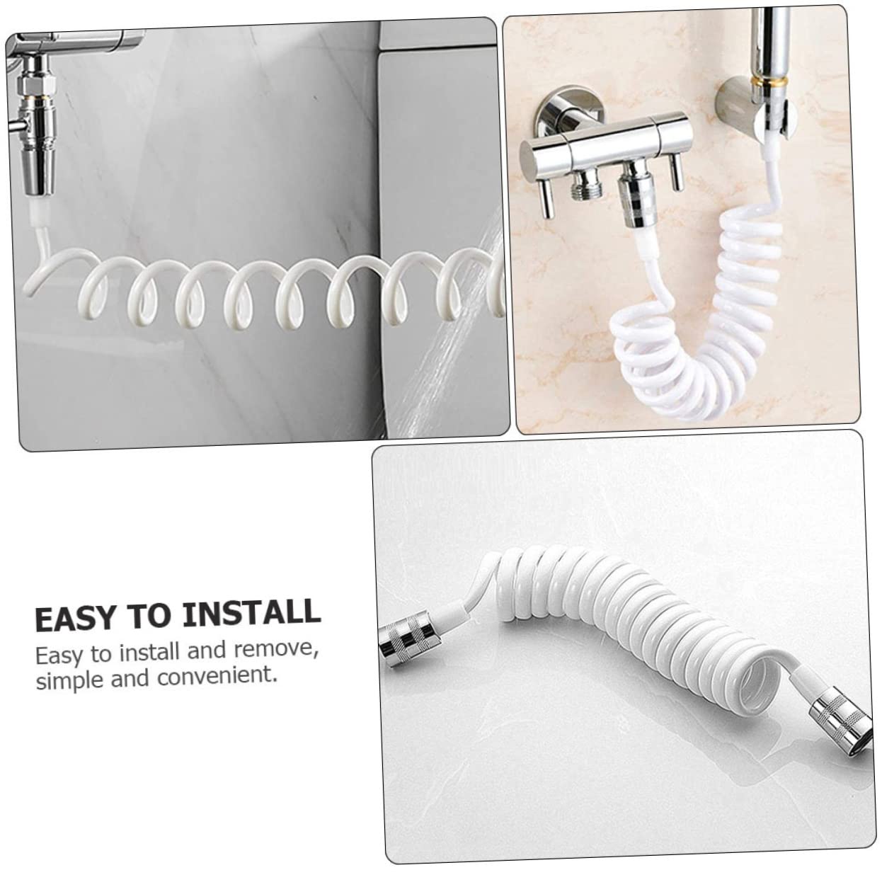 Angoily Telescopic Bidet Sprayer with Spring Hose - 1PC Adjustable Toilet Shower Spray for Bathroom, Easy Installation & Durable Spring Design - Perfect for Bidet, Toilet Cleaning & Personal Hygiene