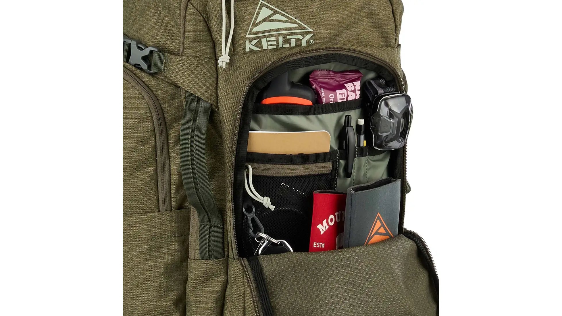 Kelty Redwing Traveler 30 Backpack - Lightweight Hiking & Travel Backpack for Men & Women, 30L Capacity, Durable & Water-Resistant (Burnt Olive) - Perfect for Camping, Hiking, Travel & Outdoor Adventures