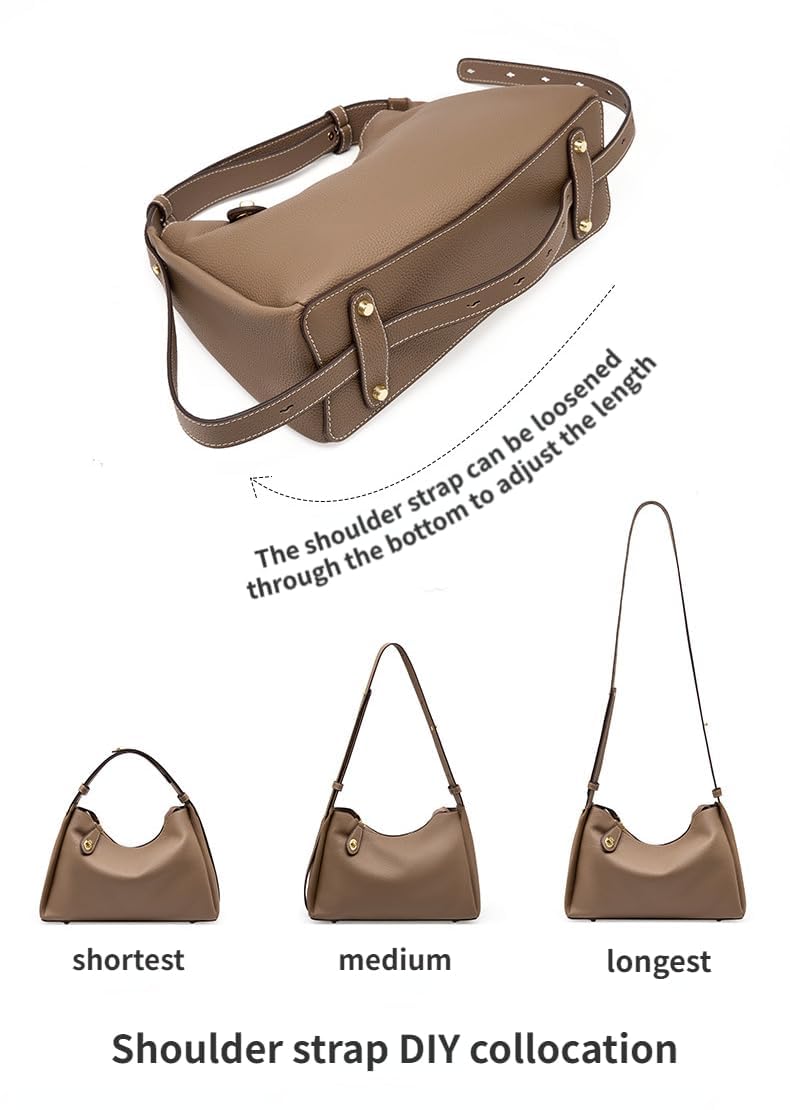 Premium Genuine Leather Women's Crossbody Bag - Fashion Designer Handbag & Purse for Everyday Use, Work, Travel and Special Occasions