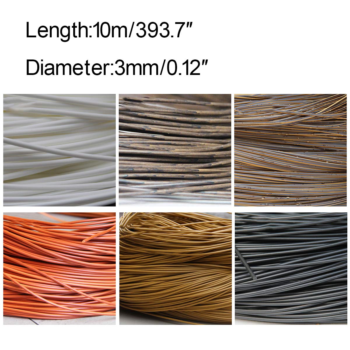 Jweemax 10M Synthetic Rattan Repair Kit - Round Plastic Wicker for DIY Patio Furniture, Chairs, Tables & Baskets - Hand-Woven Outdoor Replacement Material for Home & Garden Decor