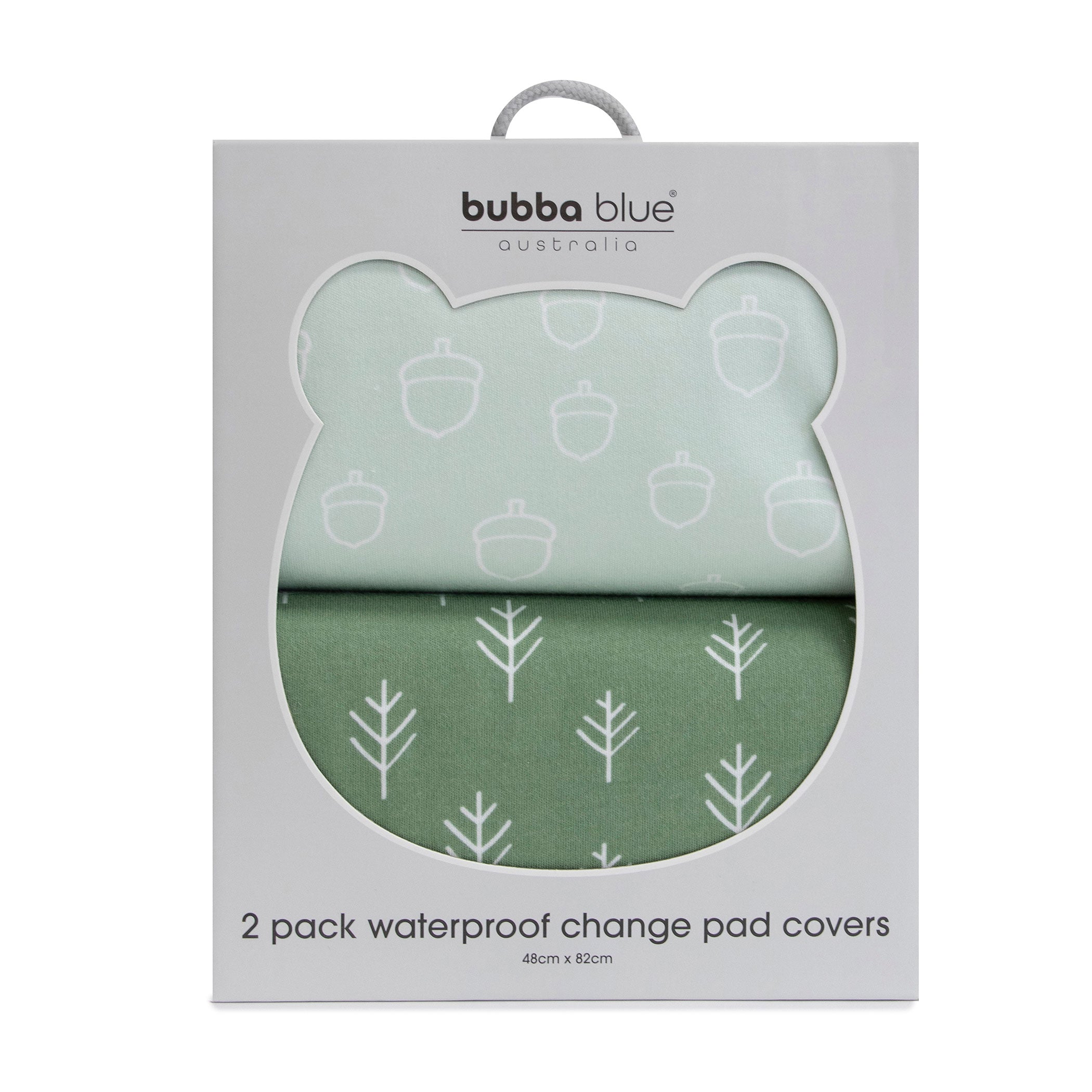 Nordic Style 2-Pack Waterproof Changing Pad Covers - Soft Avocado & Forest Green for Baby Nursery | Perfect for Diaper Changes, Travel & Daycare Use