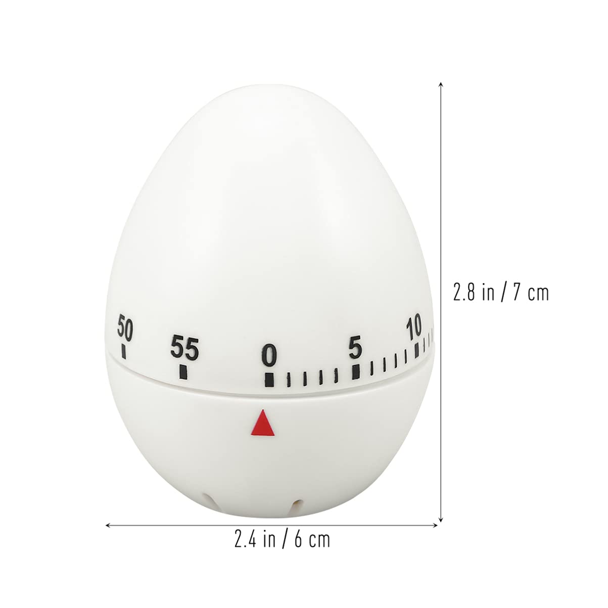 DOITOOL 2 Pack Egg Shaped Kitchen Timer - Cute Manual Cooking Alarm Clock for Baking, Cooking & Decor - Perfect for Home, Office & Kitchen Decor (Blue & Pink)