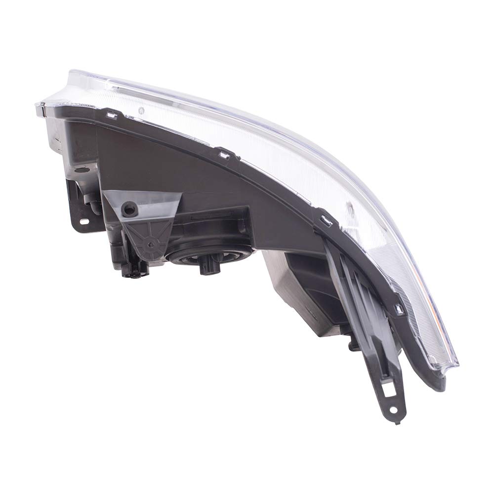 Brock Replacement Headlight Assembly Set - Driver & Passenger Side Compatible with 2006-2009 Pontiac Torrent (Part #15890727, 15890728) | Durable Aftermarket Headlights for Night Driving & Improved Visibility