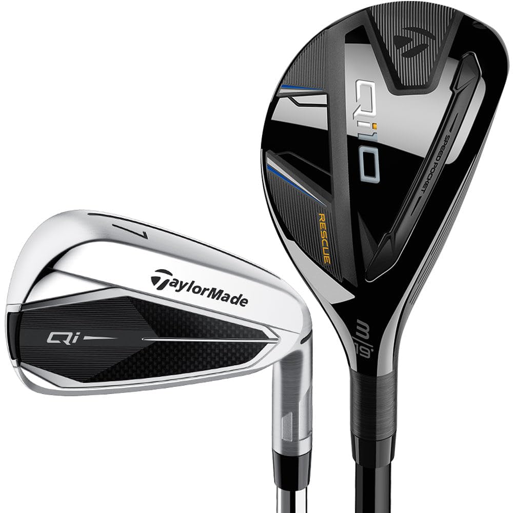 TaylorMade Golf Qi Combo Iron Set - Premium Golf Clubs for Men & Women | High Performance Forged Irons | Perfect for Driving Range & Tournament Play