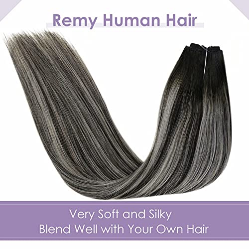 Premium Fish Line Halo Hair Extensions with Invisible Clips - Seamless 100% Human Hair Extensions for Length & Volume - Perfect for Weddings, Parties & Daily Styling