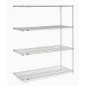 Nexel Poly-Z-Brite 5 Tier Heavy Duty Wire Shelving Unit - 54