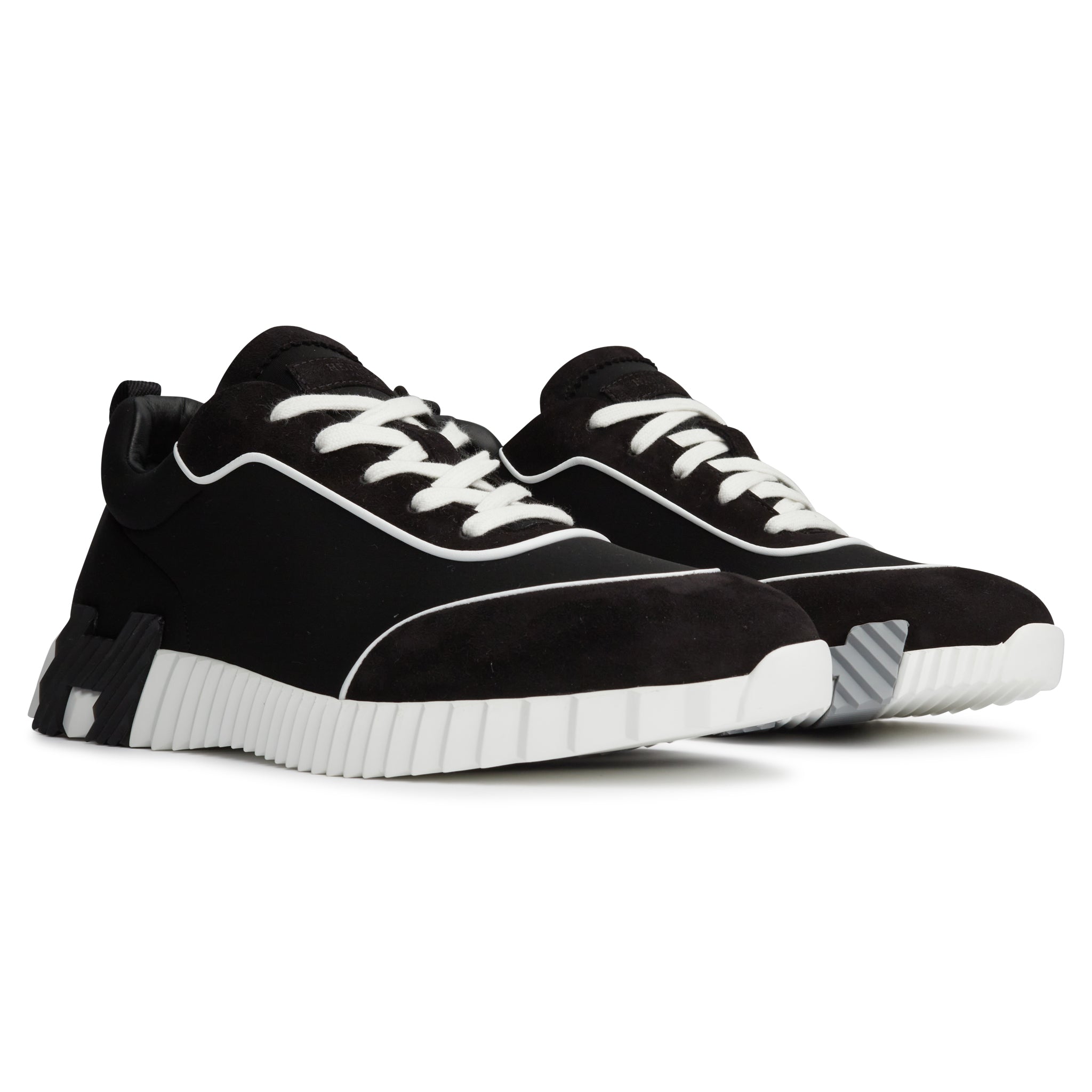 Hermès Paris Bouncing Sneaker - Black & White Luxury Casual Shoes for Men & Women | Perfect for Streetwear, Office & Travel