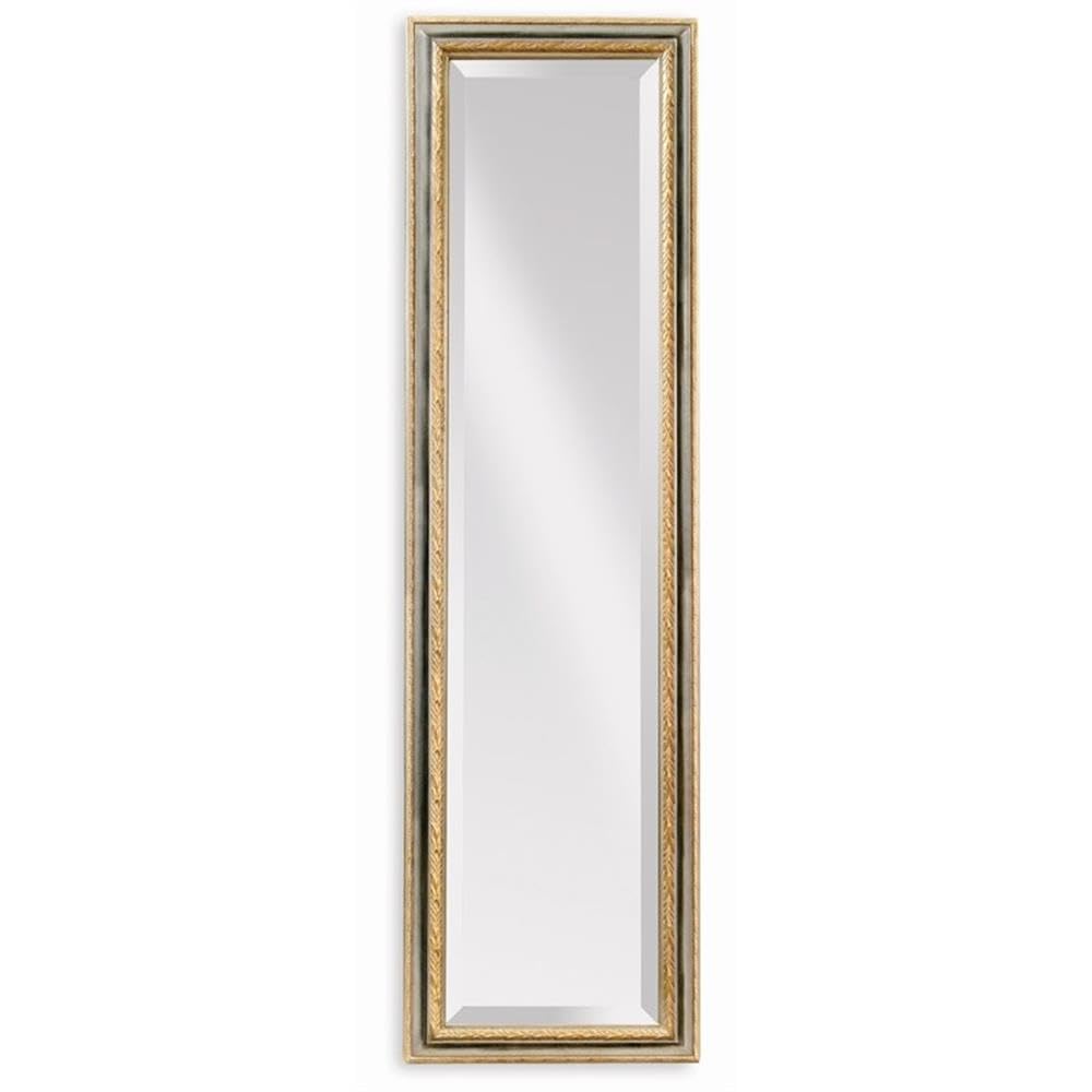 Bassett Mirror Regis Cheval - Silver & Gold Full-Length Cheval Mirror for Bedroom, Living Room & Dressing Area | Elegant Freestanding Floor Mirror with Adjustable Tilt