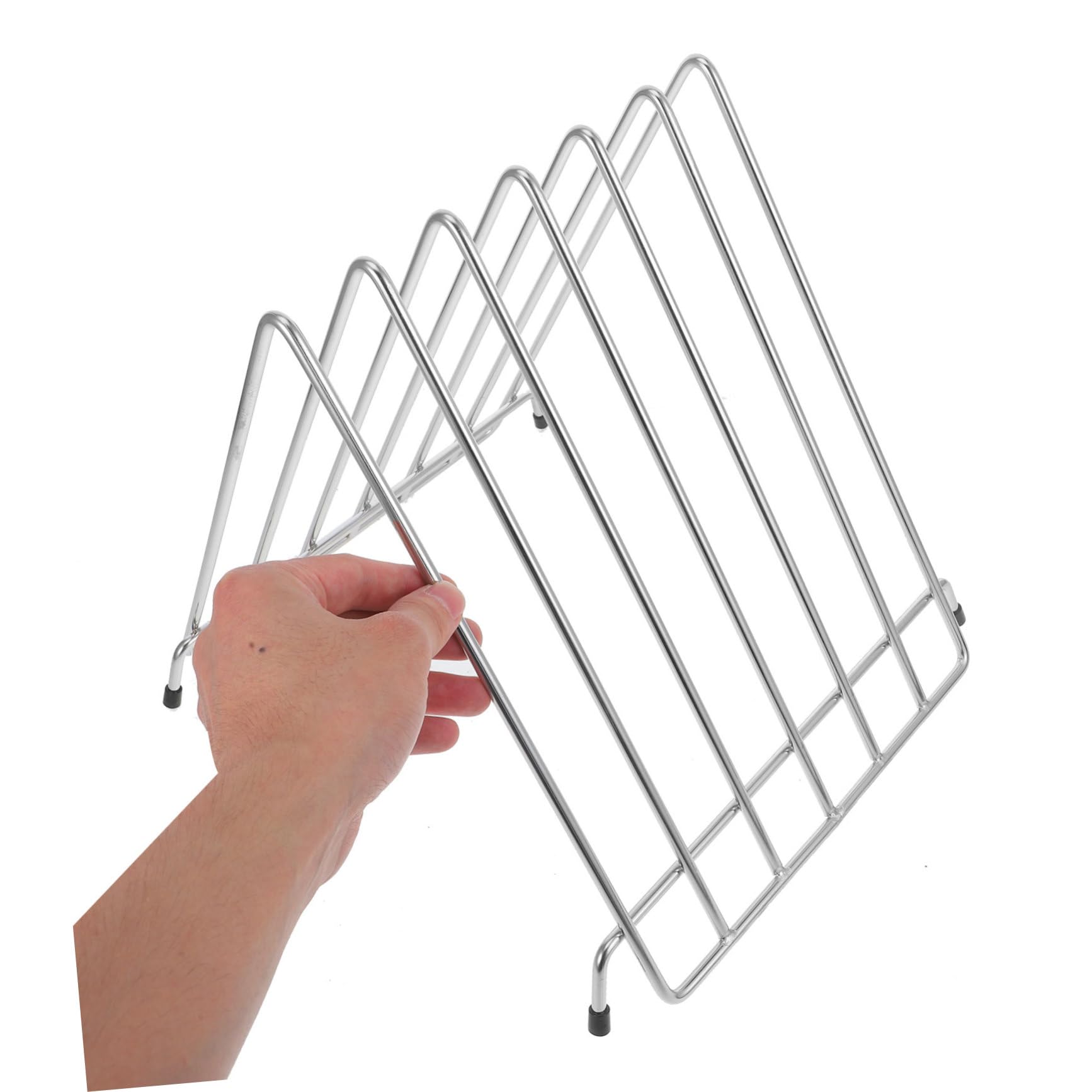 DOITOOL Stainless Steel Cutting Board Holder - 1pc Kitchen Shelf Storage Rack for Chopping Boards | Space-Saving Organizer for Countertop, Cabinet or Pantry | Perfect Kitchen Tool for Home & Restaurant Use